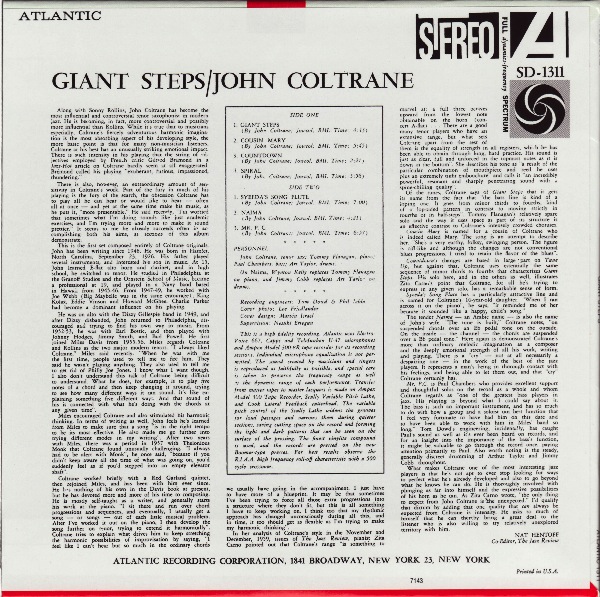 back, Coltrane, John - Giant Steps